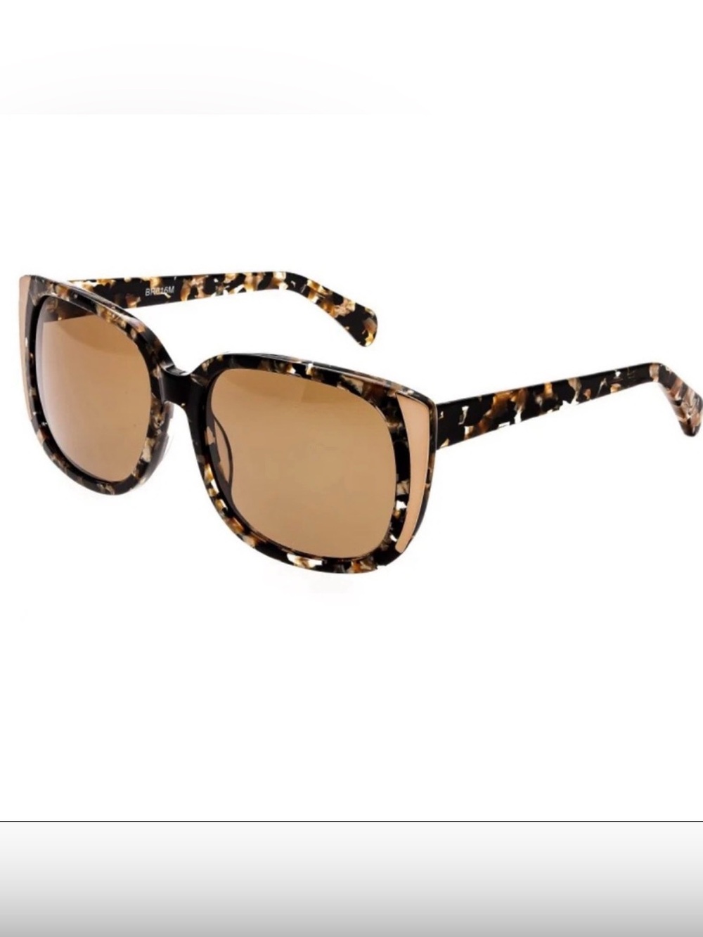 Bertha Natalia Polarized Sunglasses NIB Brown Gold Tortoiseshell Gold Accents